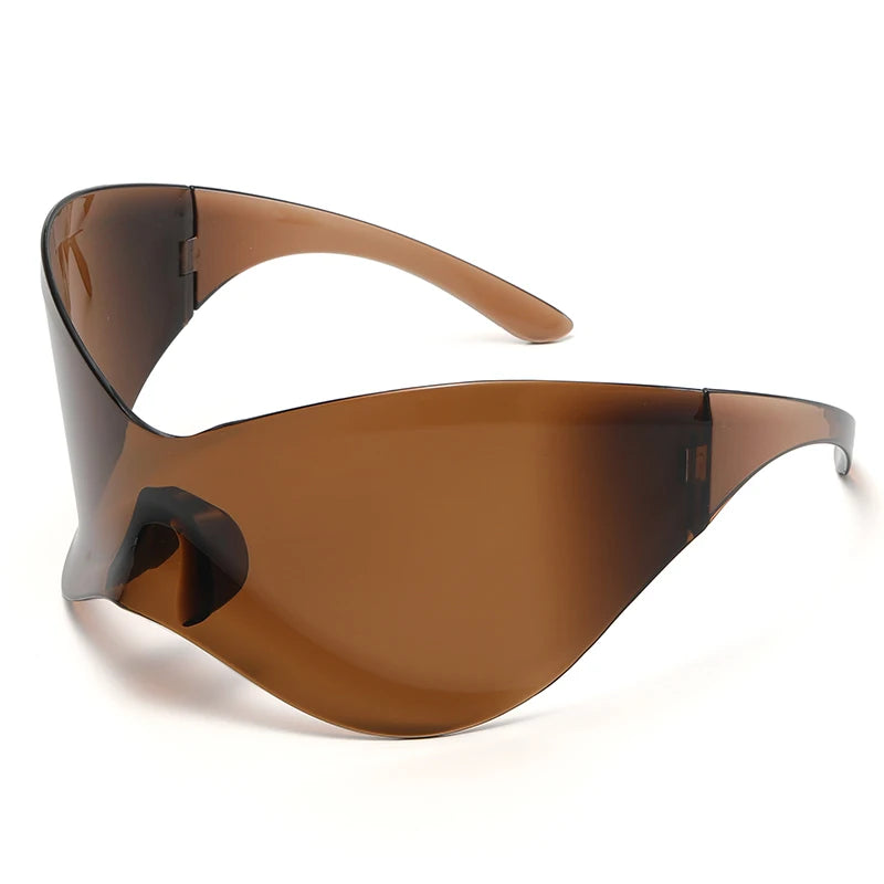 Designer Verspiegelte Sonnenbrille Damen Brille Große Gläser Pilotenbrille UV400