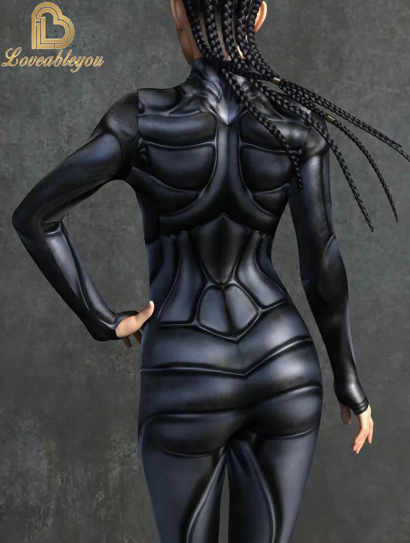 Damen Futuristisches Party Kostüm Overall Jumpsuit Streetwear 3D Print Strampler