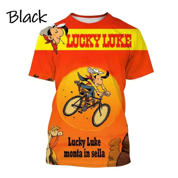 Herren Fashion Vintage 3D T-Shirt Rundhals Unisex Shirt Top Sommer Streetwear