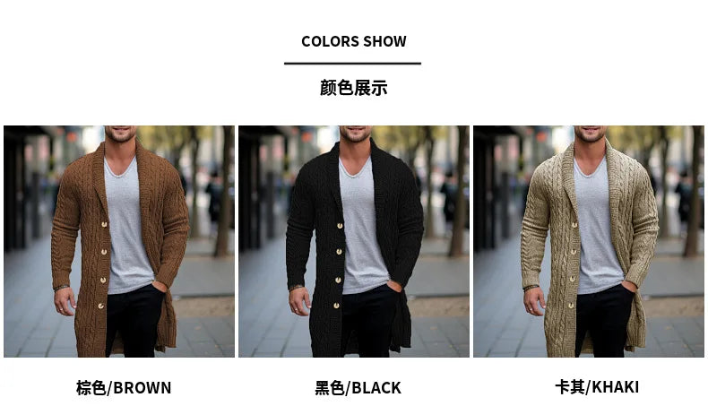 Herren Herbst Jacke Übergangsjacke Sweatjacke Sweater Strickjacke mit Zopfmuster