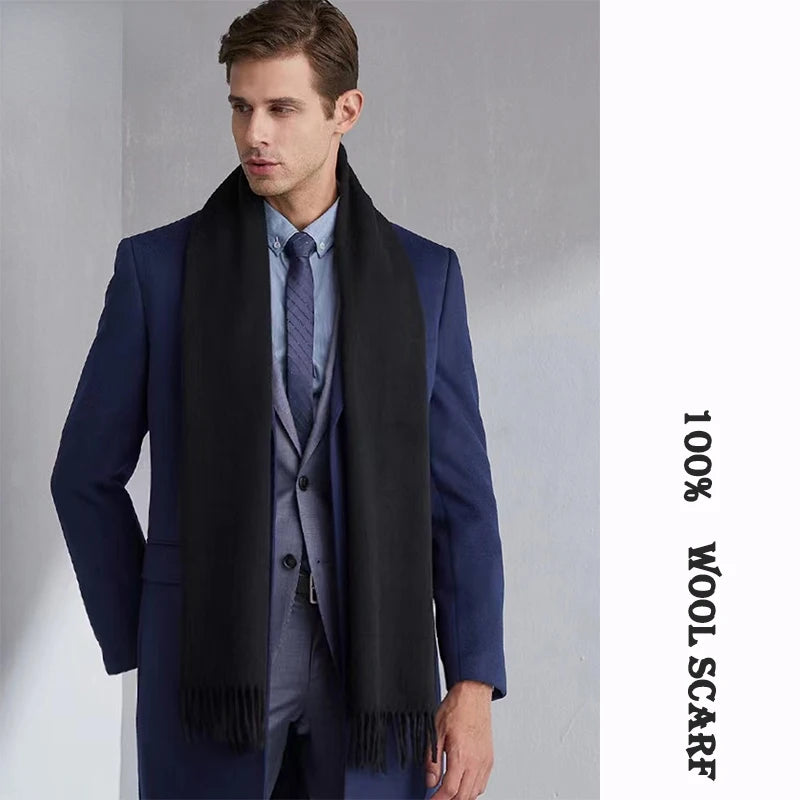 Herren Schal Winterschal Stola Schlauchschal Halstuch Wollschal Strickschal Loop
