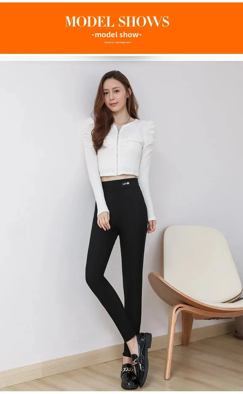 Frauen Hose Winter Leggins Warm Thermohose Innenfleece Leggings Strumpfhose
