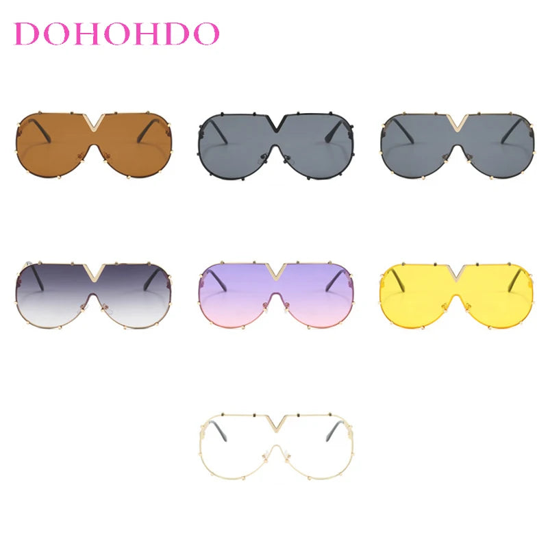 Occhiali da sole ovali oversize per donna e uomo Fotocromatici Polarizzati UV400