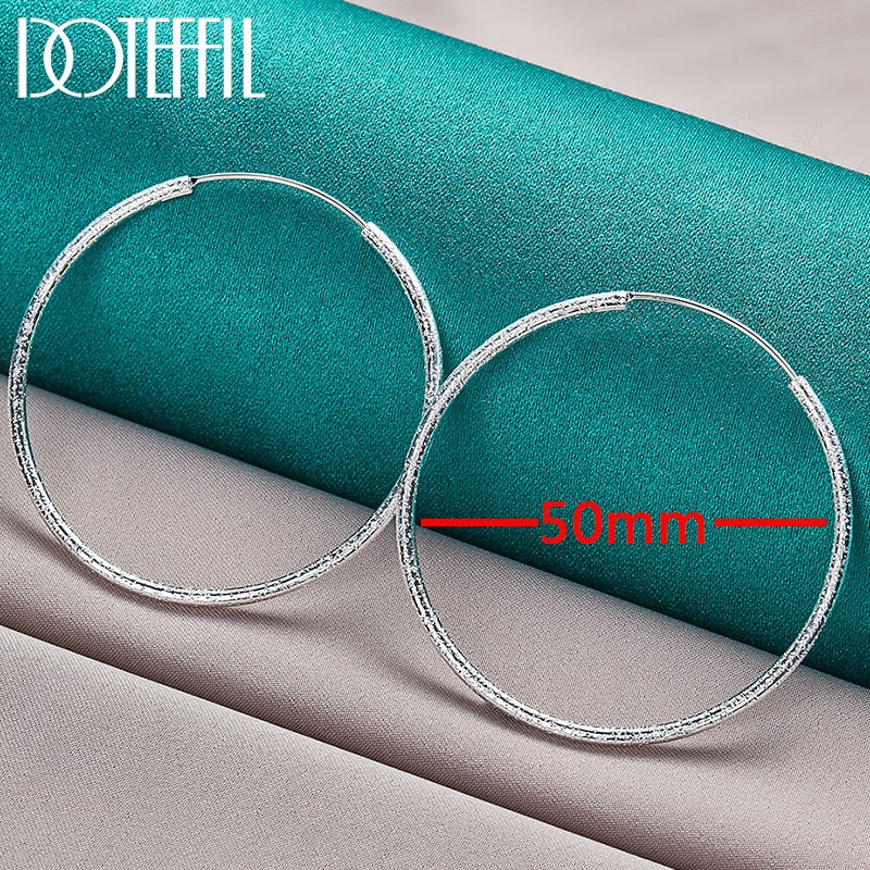 1 Paar Creolen aus 925 Sterling Silber Ohrringe Ohrschmuck Ohrstecker