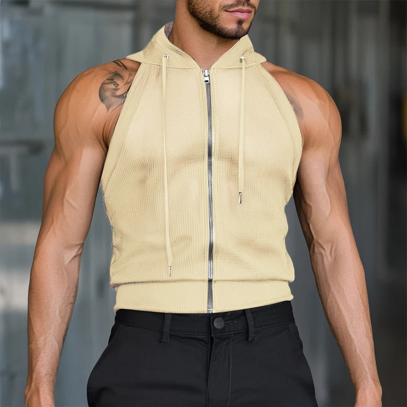 Herren Oberteil Ärmellos Tank Top Sexy Shirt Clubwear Muskel T-Shirt Unterhemd