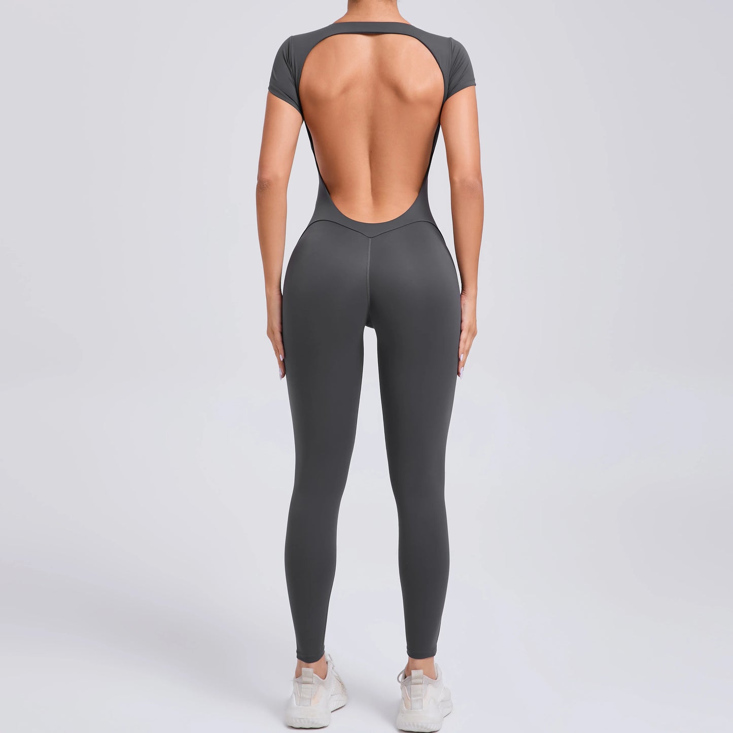 Tuta intera Sportiva Donna Rompers Pantaloni Yoga Palestra Sexy Jumpsuit Tutina
