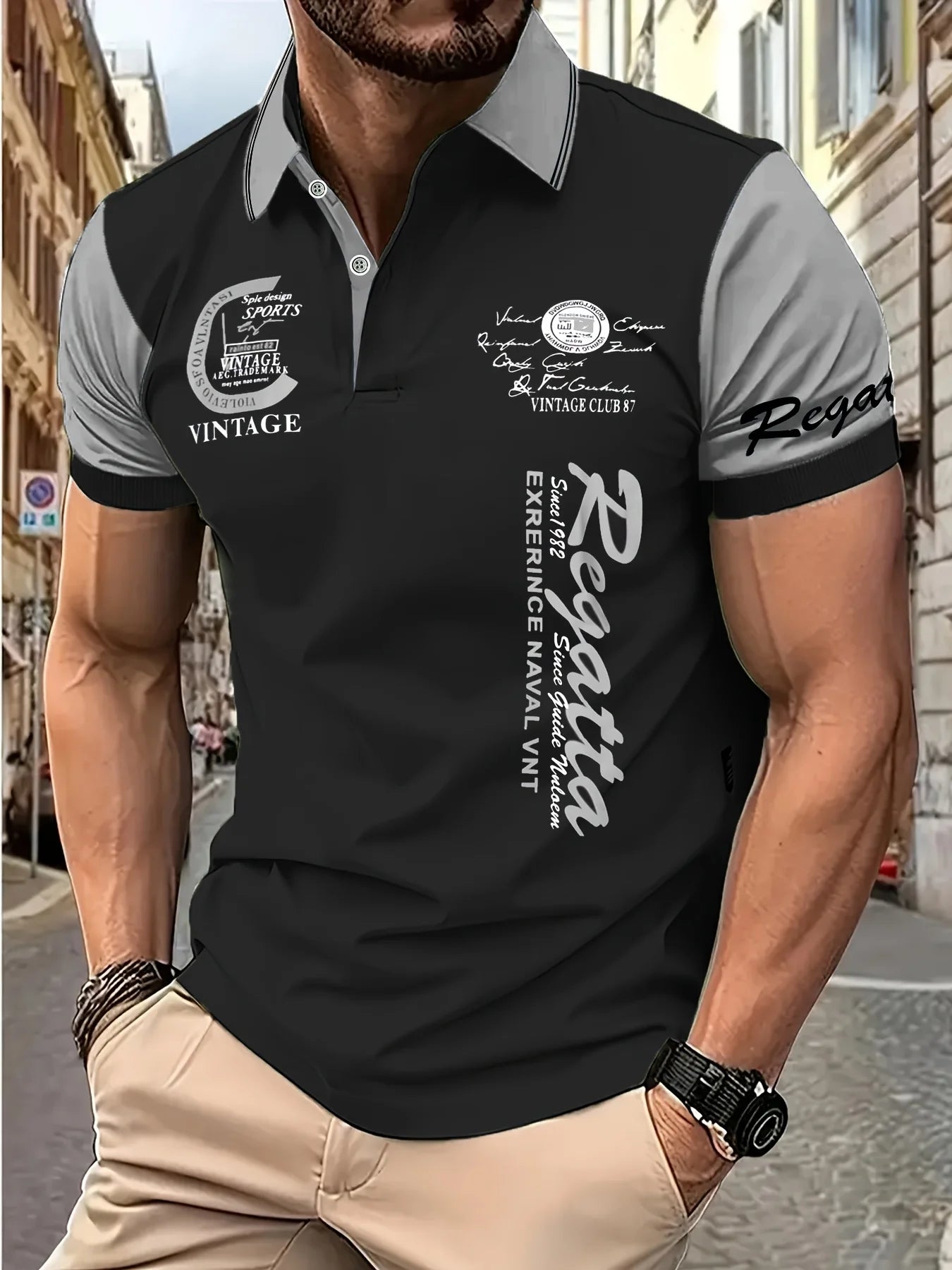 Herren Poloshirt POLO Shirt T-Shirt Kurzarm Hemd Fashion Polohemd Herrenmode Top