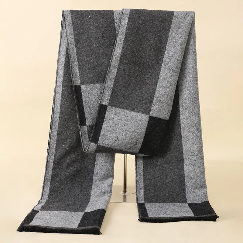Herren Schal Winterschal Stola Schlauchschal Halstuch Wollschal Strickschal Loop