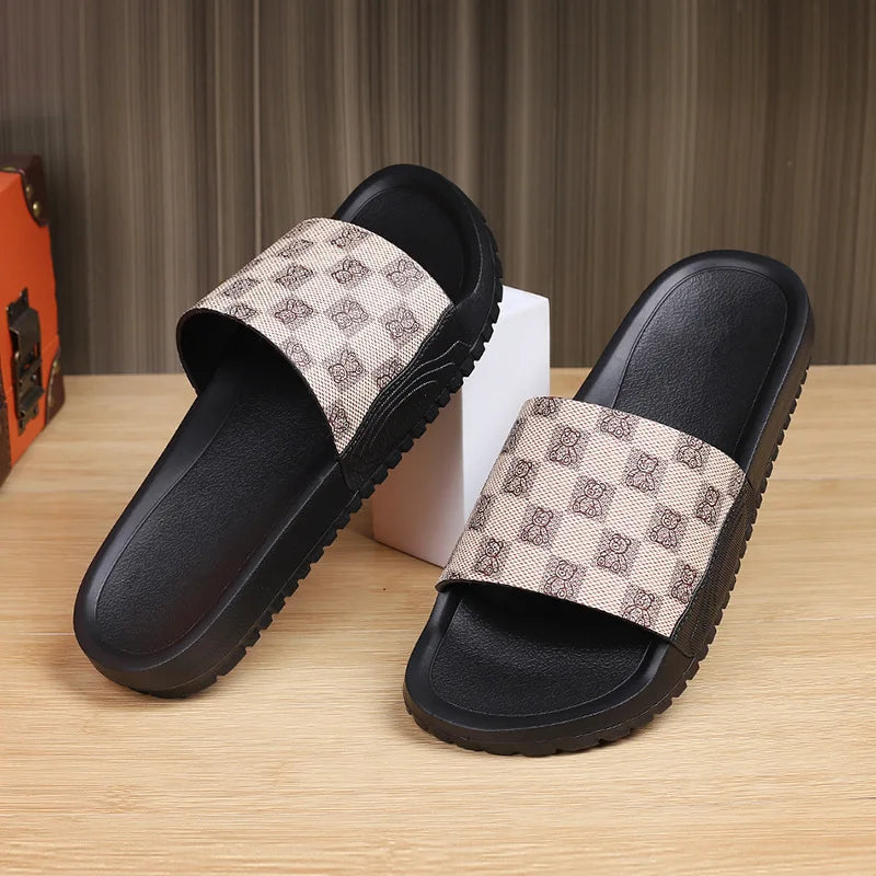Badelatschen Hausschuhe Flip Flops Frauen Herren Sandalen rutschfeste Slippers