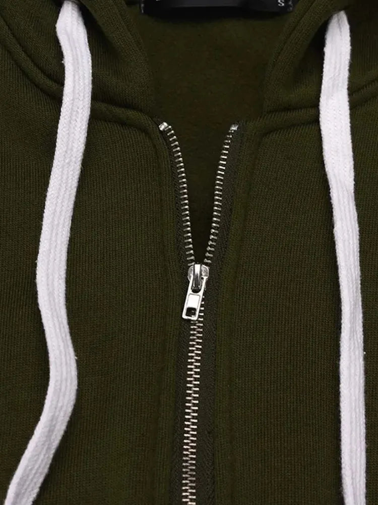 Damen Kapuzenpullover Sweatjacke Zip Hoodie Jacke Pullover Mantel Pulli Kleid