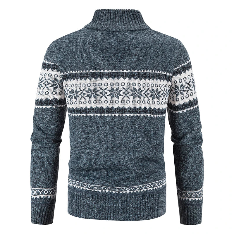 Herren Herbst Jacke Übergangsjacke Warme Sweatjacke Zipper Sweater Strickjacke