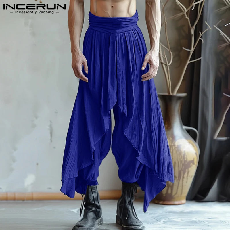 Männer Haremshosen Pumphosen Pluderhosen Hosenrock Hose Herrenrock Kilt Jogger