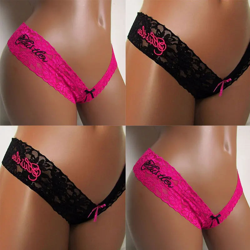 Frauen Spitze Tanga String Höschen Sexy Schlüpfer Slip Dessous Unterwäsche Panty