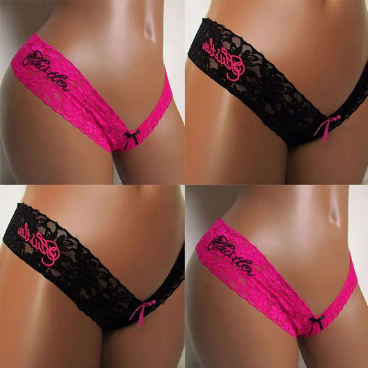 Frauen Spitze Tanga String Höschen Sexy Schlüpfer Slip Dessous Unterwäsche Panty