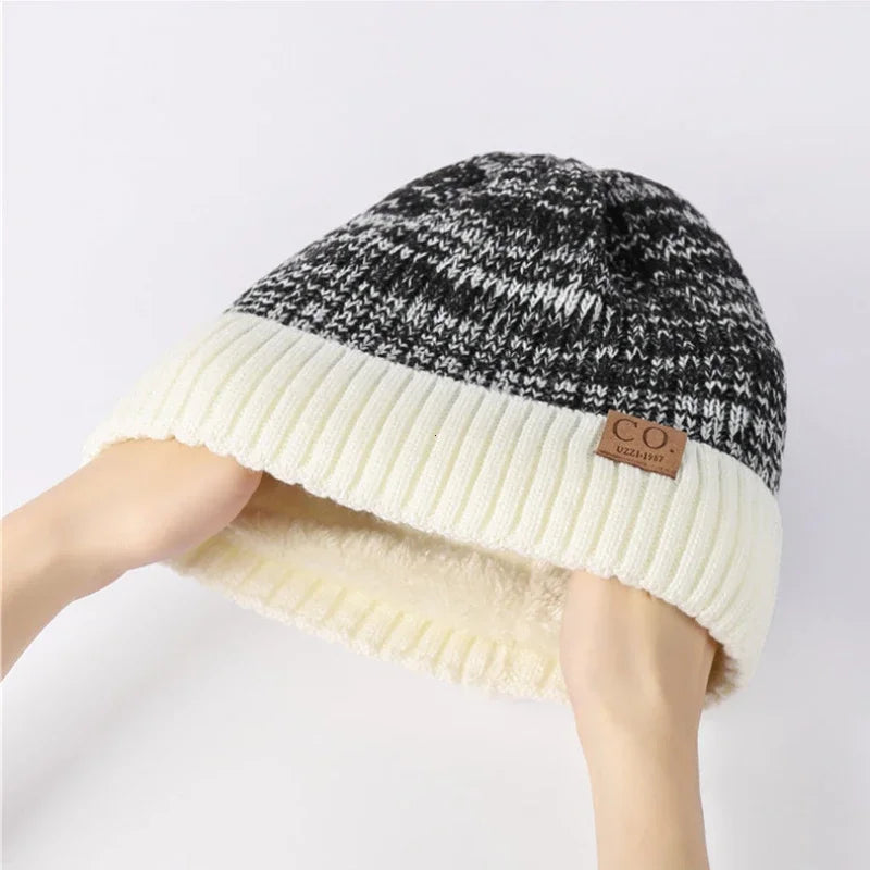 Warme Herren Damen Wintermütze Woll Mütze Fashion Strickmütze Kappe Hut Unisex