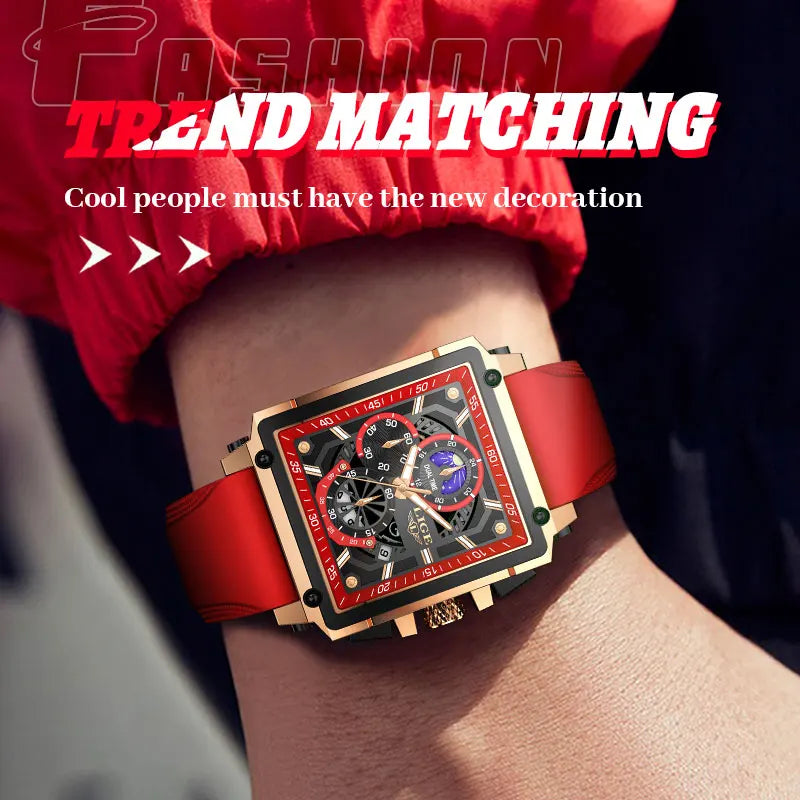 Orologio Uomo Quarzo Acciaio Inossidabile Orologio digitale Cronografo sportivo