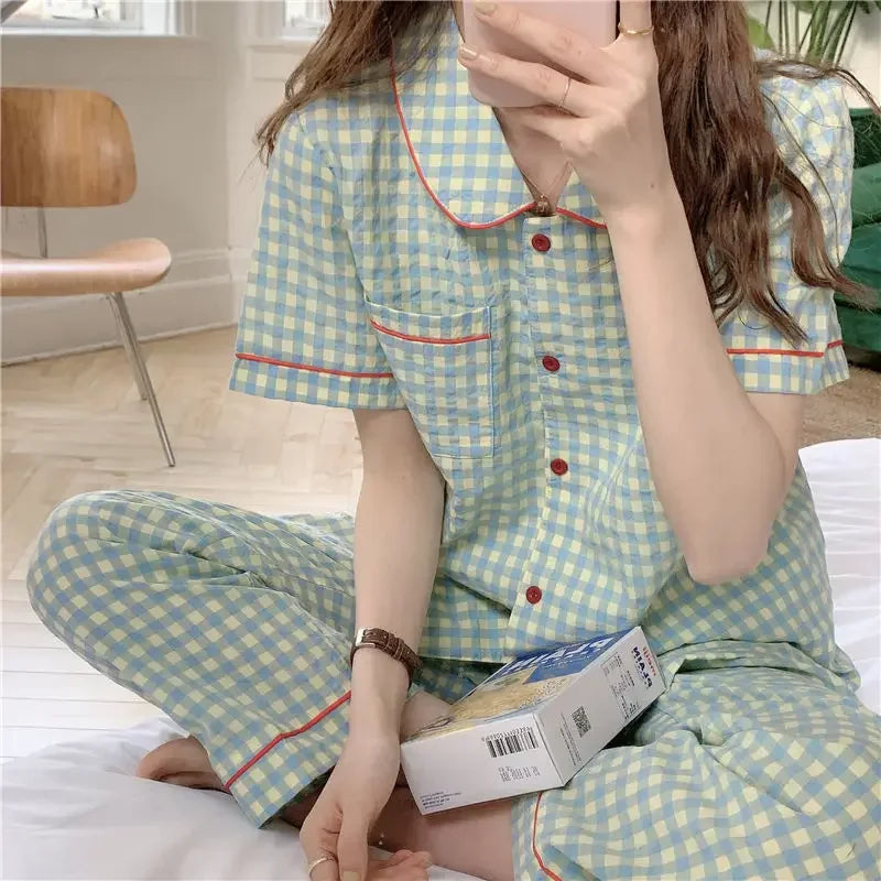 Pigiami da donna | L'intimo per la notte Camicia Completo da Casa in due pezzi