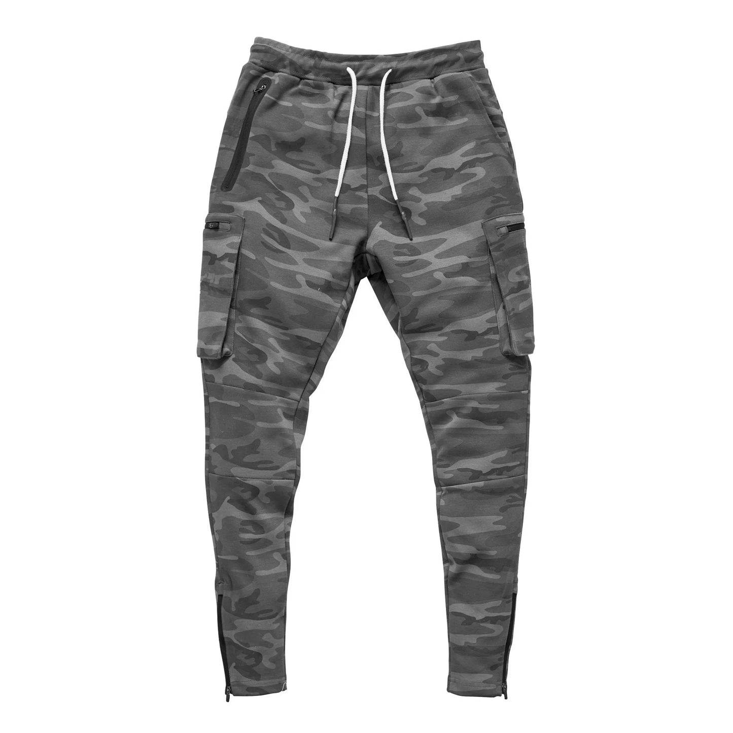Herren Sporthose Jogger Jogginghose Sweatpants Trainingshose Cargo Hose mit Zip