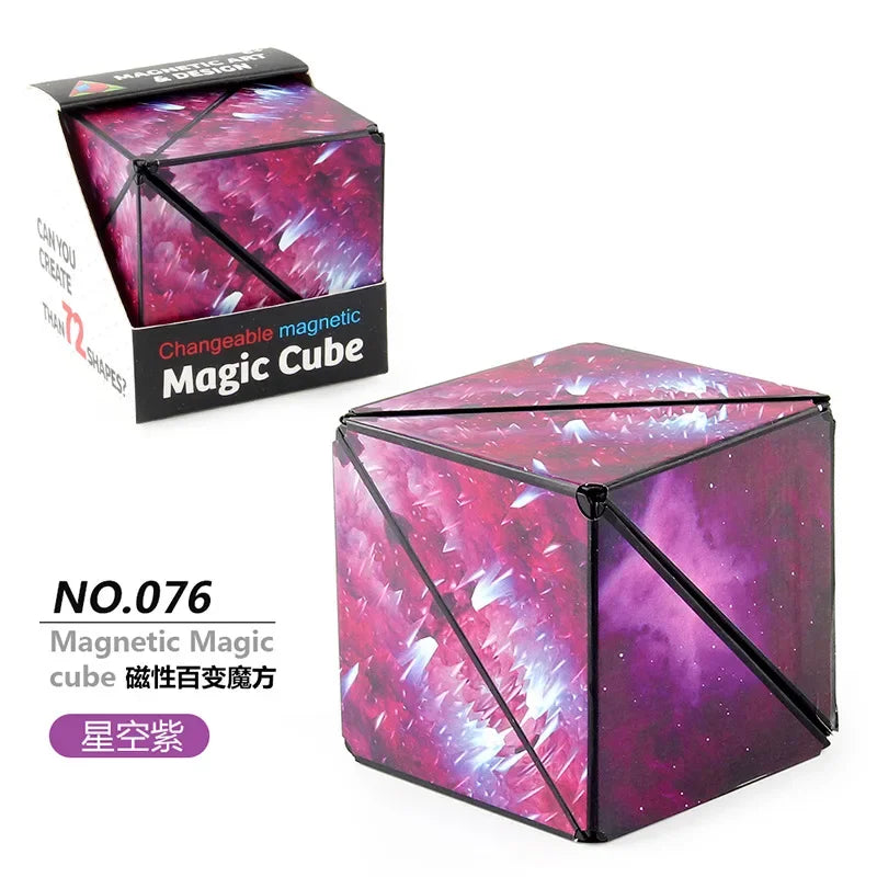 Zauberwürfel Anti Stress Spielzeug magnetischer 3D Drehwürfel Magischer Würfel
