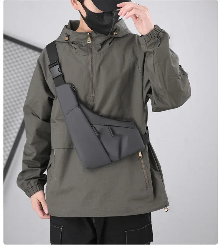 Borsa da petto Zaino Monospalla Marsupio Per Uomo Borsello Moto Fondina
