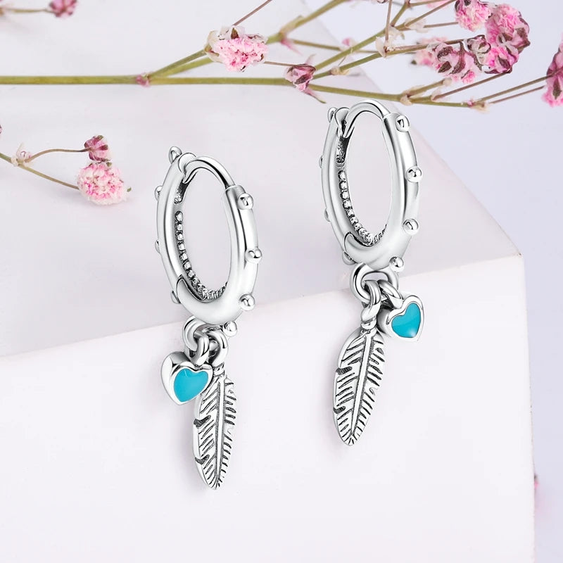 Orecchini a Cerchio in Argento 925 Sterling con Zirconi | Creole Brillanti