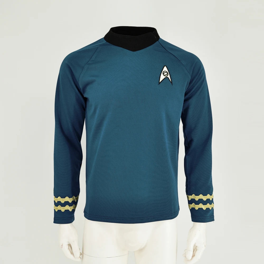 Damen Herren Kostüm Captain Kirk Uniform Karneval Fasching Halloween Mottopartys