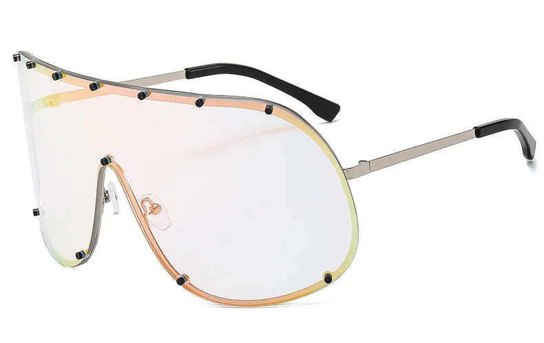 Damen Sonnenbrille Designer Luxus Brille Quadratische Übergröße Gläser Vintage