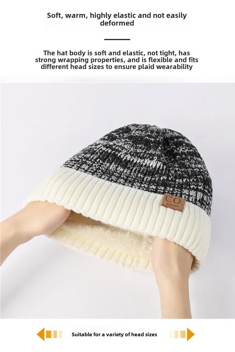 Warme Herren Damen Wintermütze Woll Mütze Fashion Strickmütze Kappe Hut Unisex