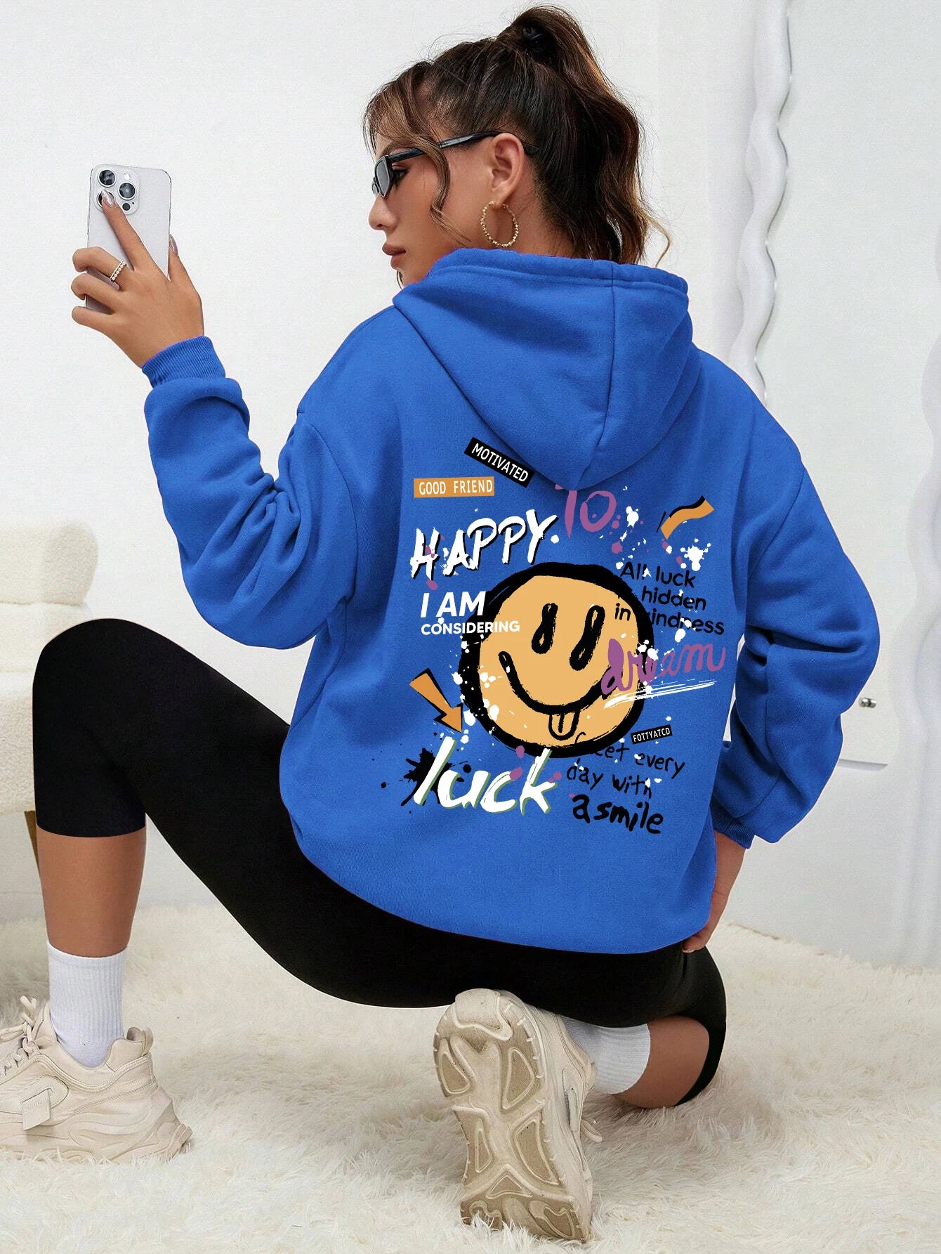 Teddybär Kapuzenpullover Sweatshirt Fleece Hoodie Pulli Damen Kapuzenpulli Shirt