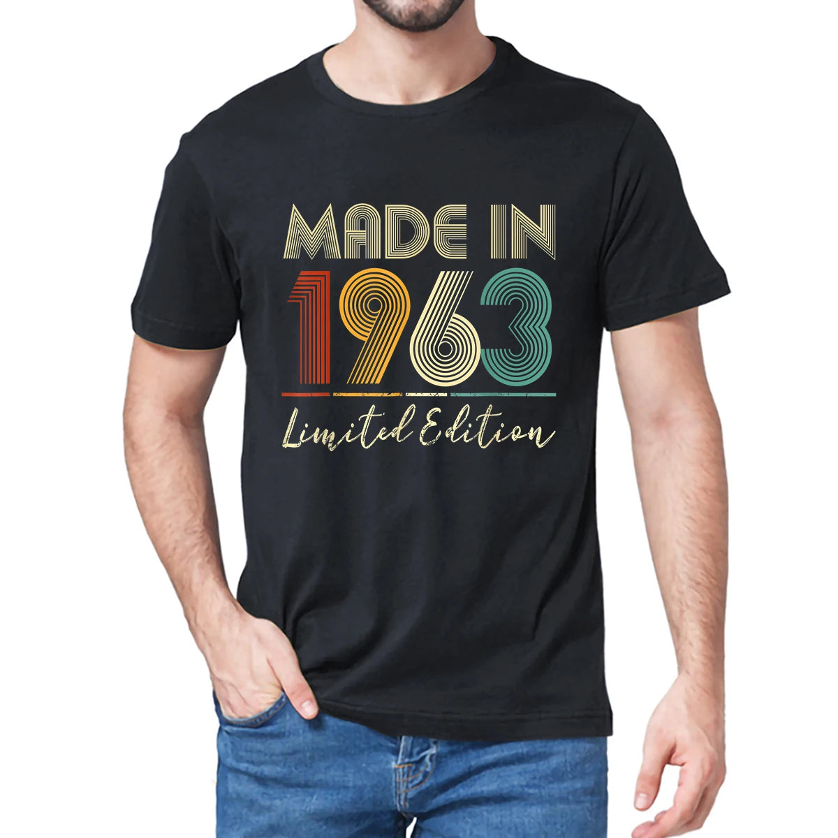 Herren T-Shirt Made In 1963 Shirt Unisex Streetwear Tank Top 100% Baumwolle