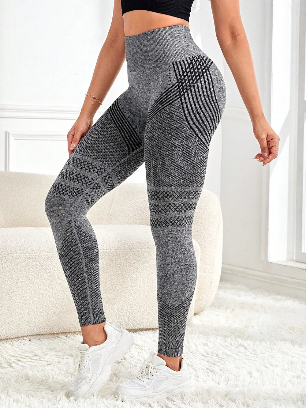 Yoga Leggings Push Up Damen Sport Hose Fitness Gym Stretch Leggins Jogginghose