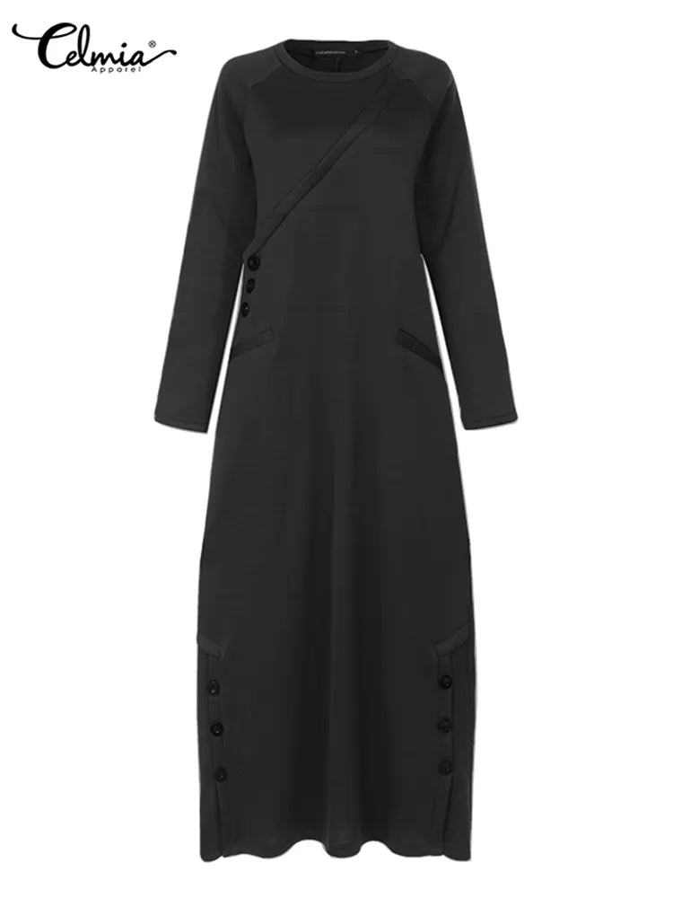 Damen Kapuzenpullover Minikleid Hoodie Sweatshirt Longtops Tunika Jumper Kleid