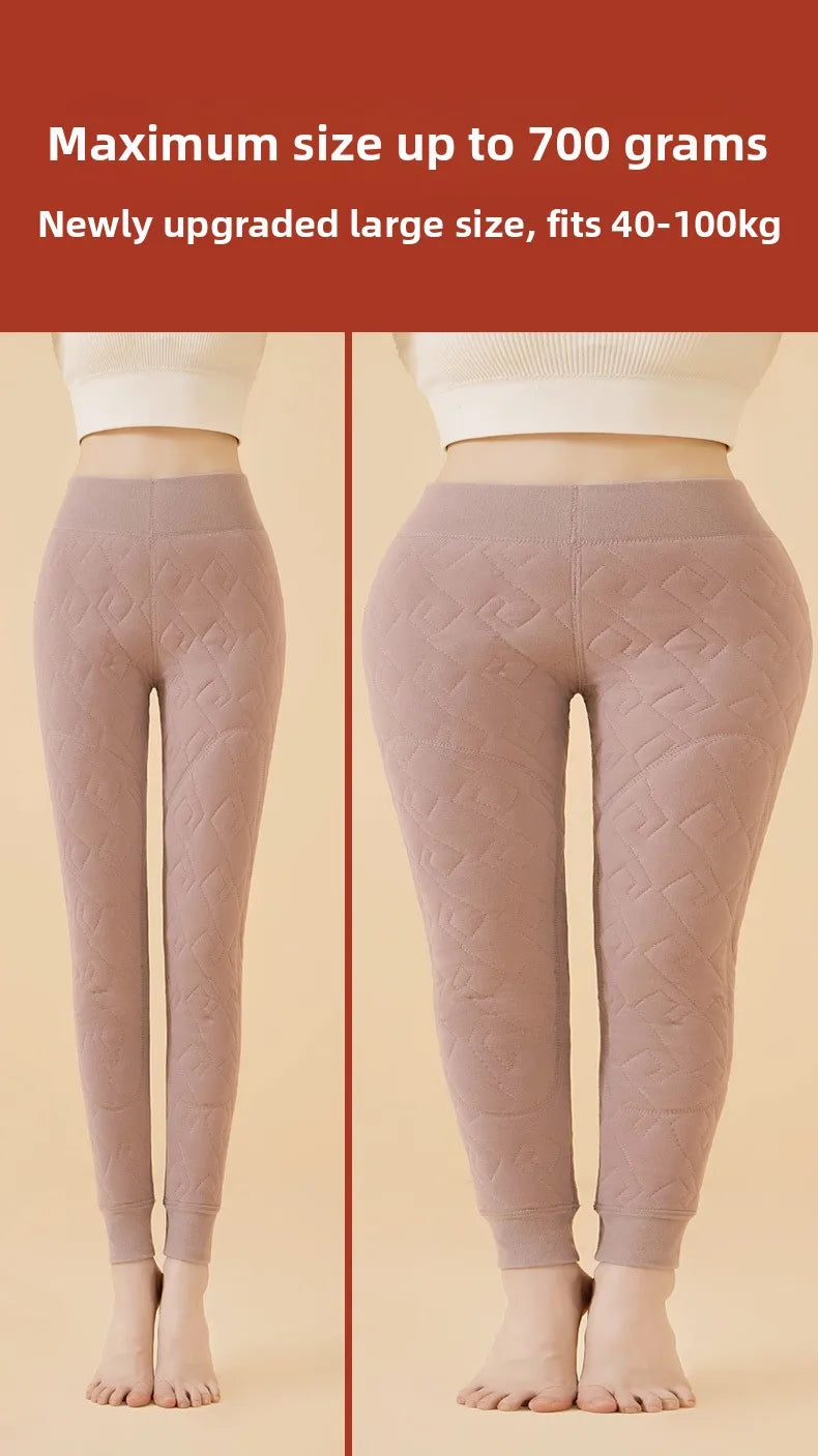 Frauen Hose Winter Leggins Warm Thermohose Innenfleece Leggings Strumpfhose
