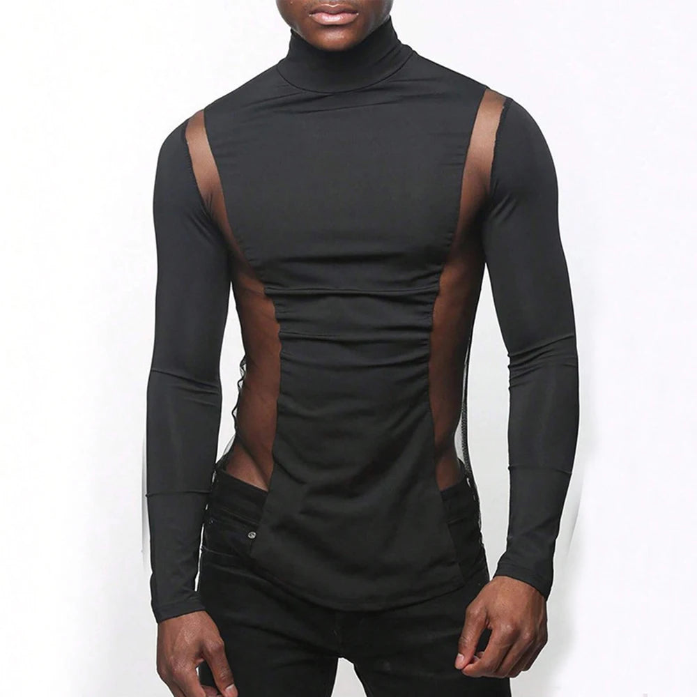 Fetisch Fashion Männer Sexy Bodysuits Herren Body Shirts Hemd Transparent Club
