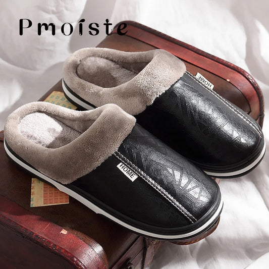 Herren Damen Hausschuhe Pantoffeln Winterschuhe Plüsch Slippers Wärme gefüttert
