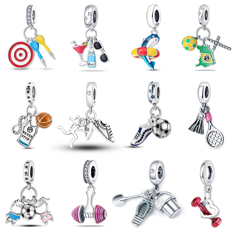 Charms Anhänger 925er Sterling Silber Charm Armband verschiedene Damen Geschenk