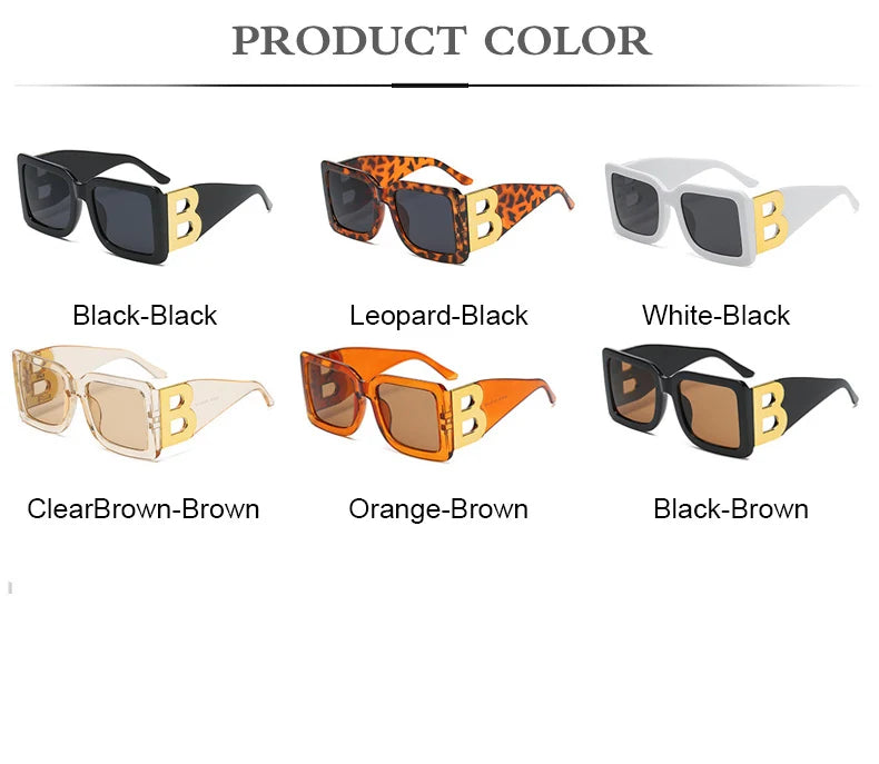 Designer Luxus Brille Sonnenbrille Damen Quadratische Übergröße Gläser Vintage