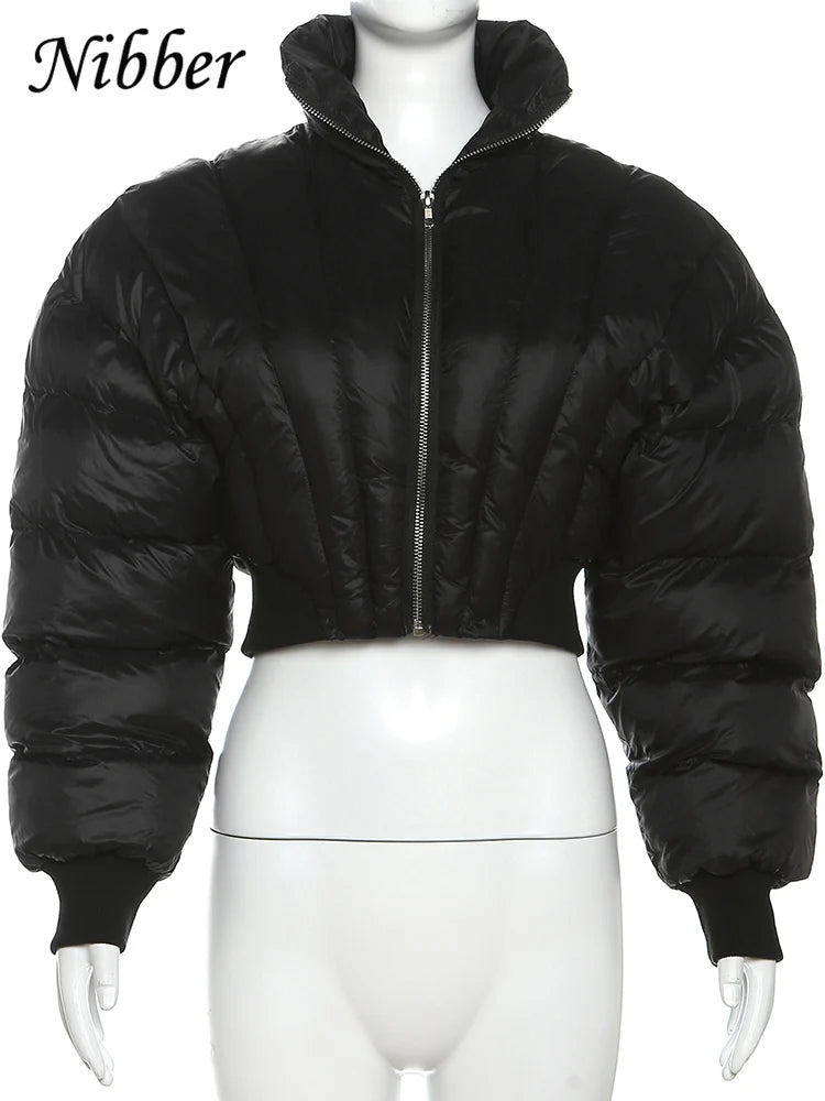 Damen Glänzende Daunenjacke Mit Kapuze Pink Steppjacke Streetwear Stepp Jacke