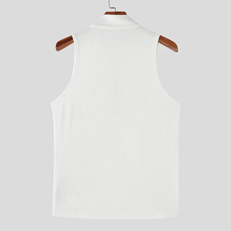 Herren Oberteil Ärmellos Tank Top Sexy Shirt Clubwear Muskel T-Shirt Unterhemd