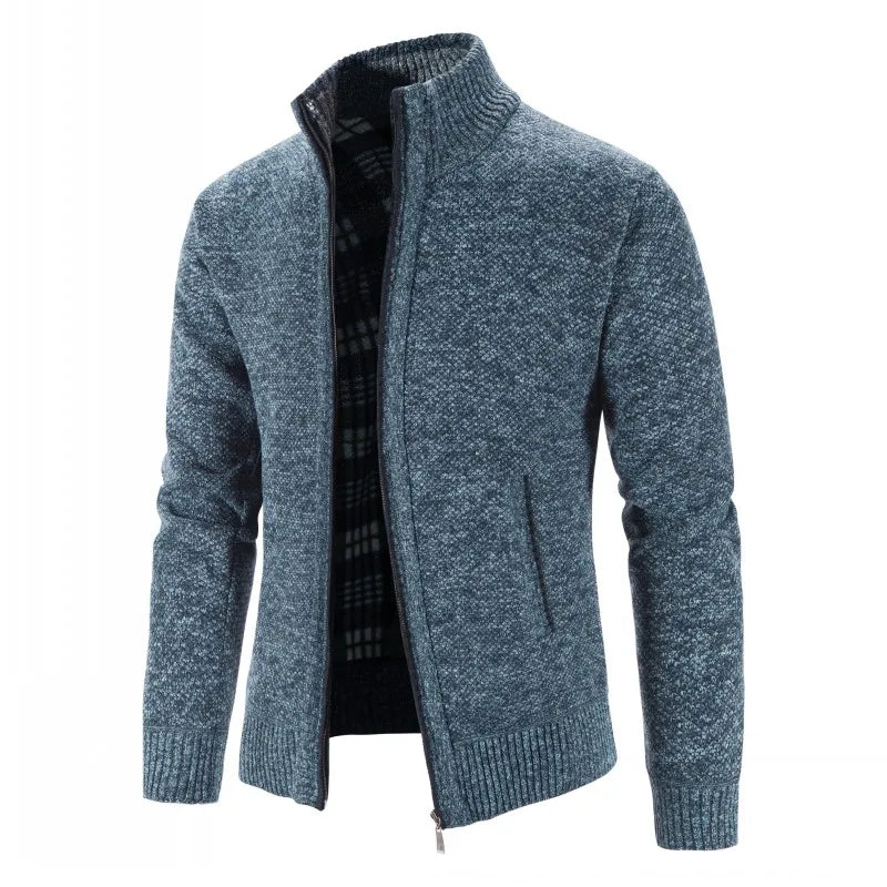Herren Herbst Jacke Übergangsjacke Warme Sweatjacke Outdoor Zipper Sweater NEU