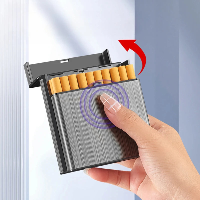 Zigarettenetui Etui 40 Zigaretten Box Dose Metall BigBox Tabakdose Klappdeckel