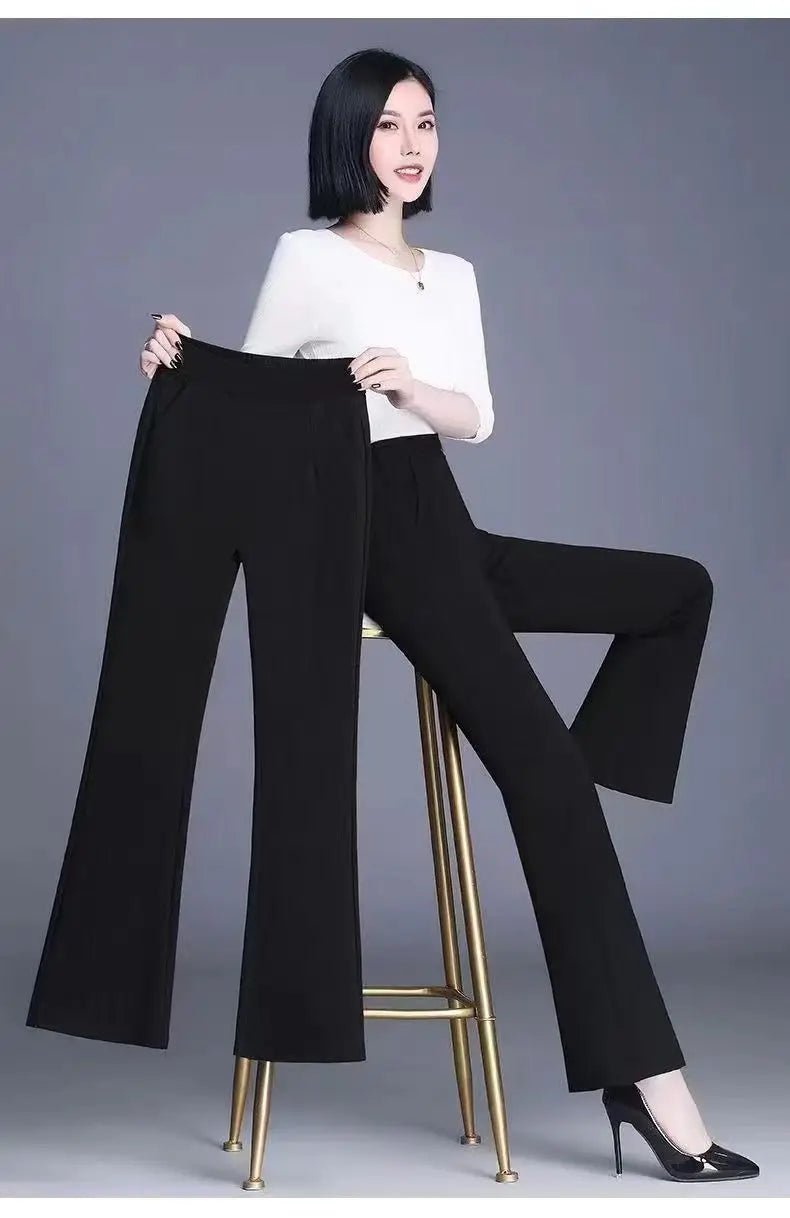 Damen Winter Warm Thermo Schlaghose Hose Innenfleece Stretch Hosen Leggins