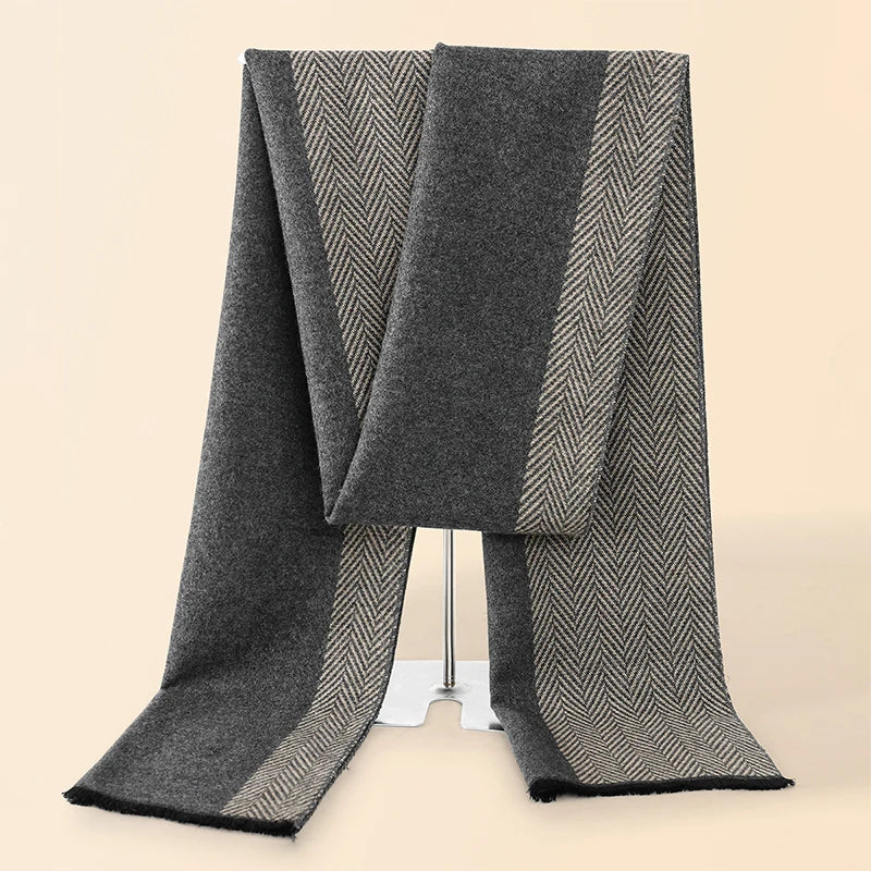Herren Schal Winterschal Stola Schlauchschal Halstuch Wollschal Strickschal Loop
