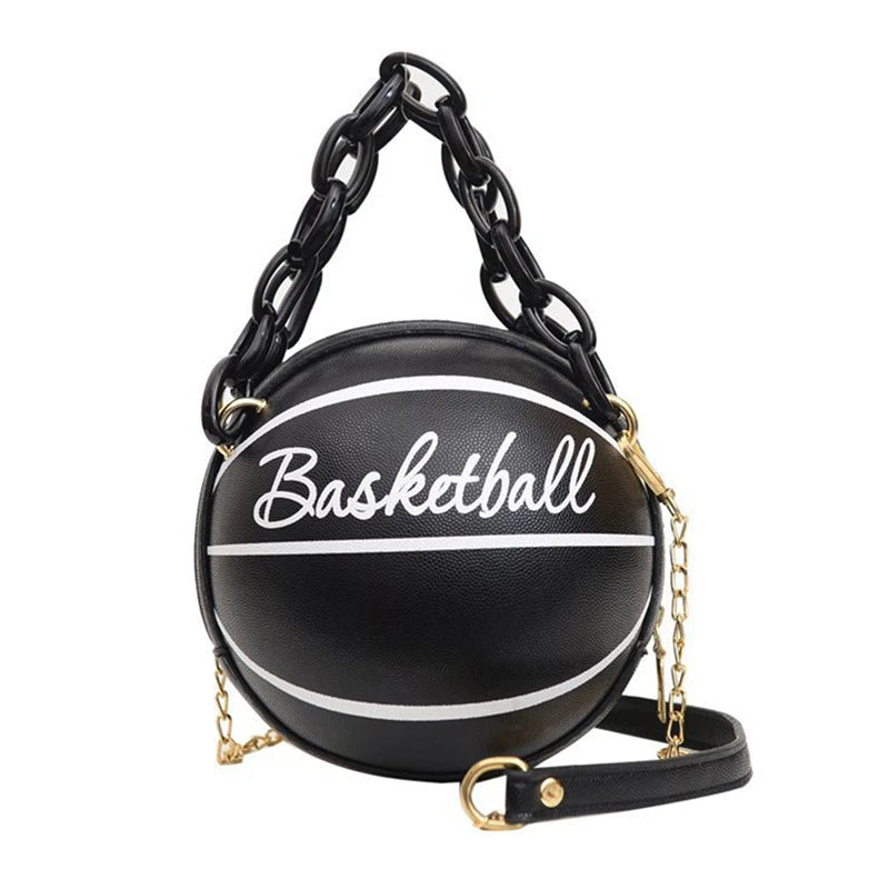 BagStreet kleine Damen Handtasche Schultertasche Umhängetasche Basketball Tasche