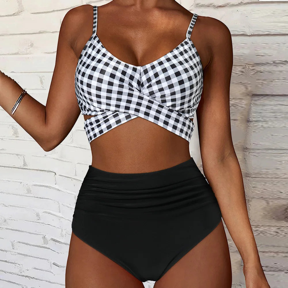 Frauen Bademode Böhmisch Bikini Set Sexy Push Up Badeanzug Damen Tanga Beachwear