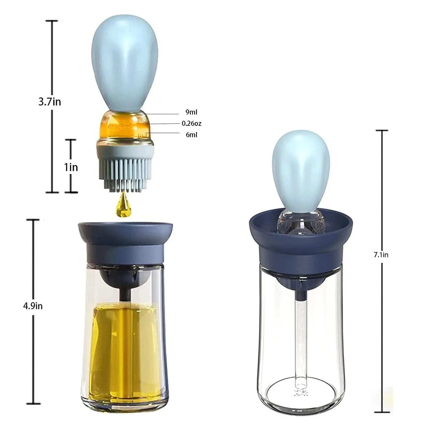 200/300ML Öl Sprayer Zerstäuber Ölsprüher Ölspender Bratpinsel Ölpinsel