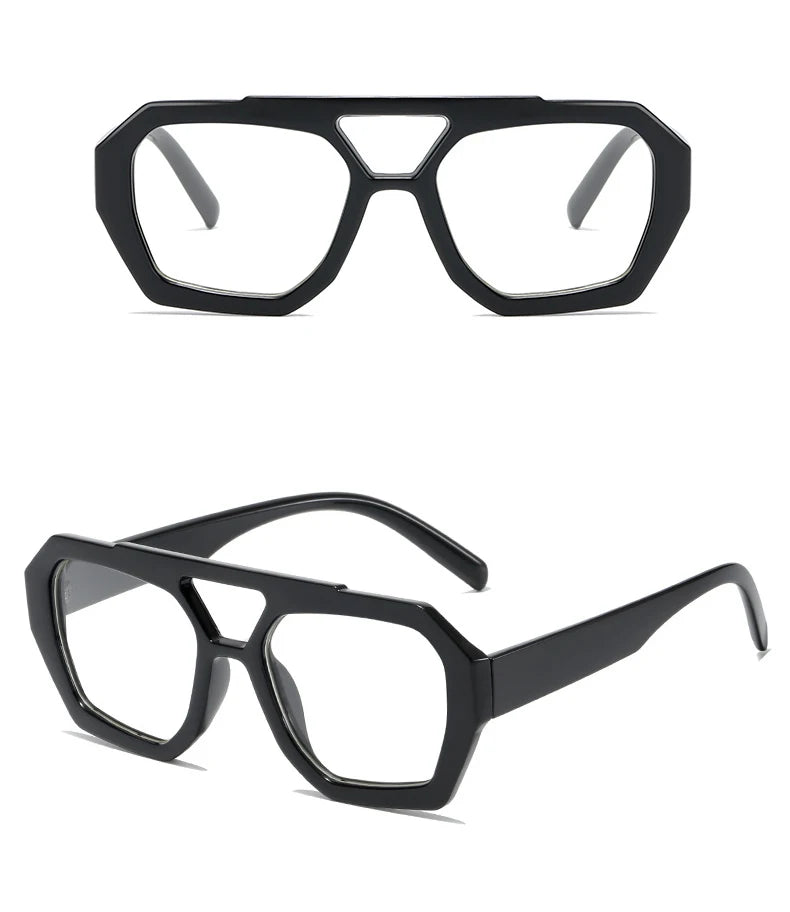 Damen Sonnenbrille Designer Luxus Brille Quadratische Übergröße Gläser Vintage