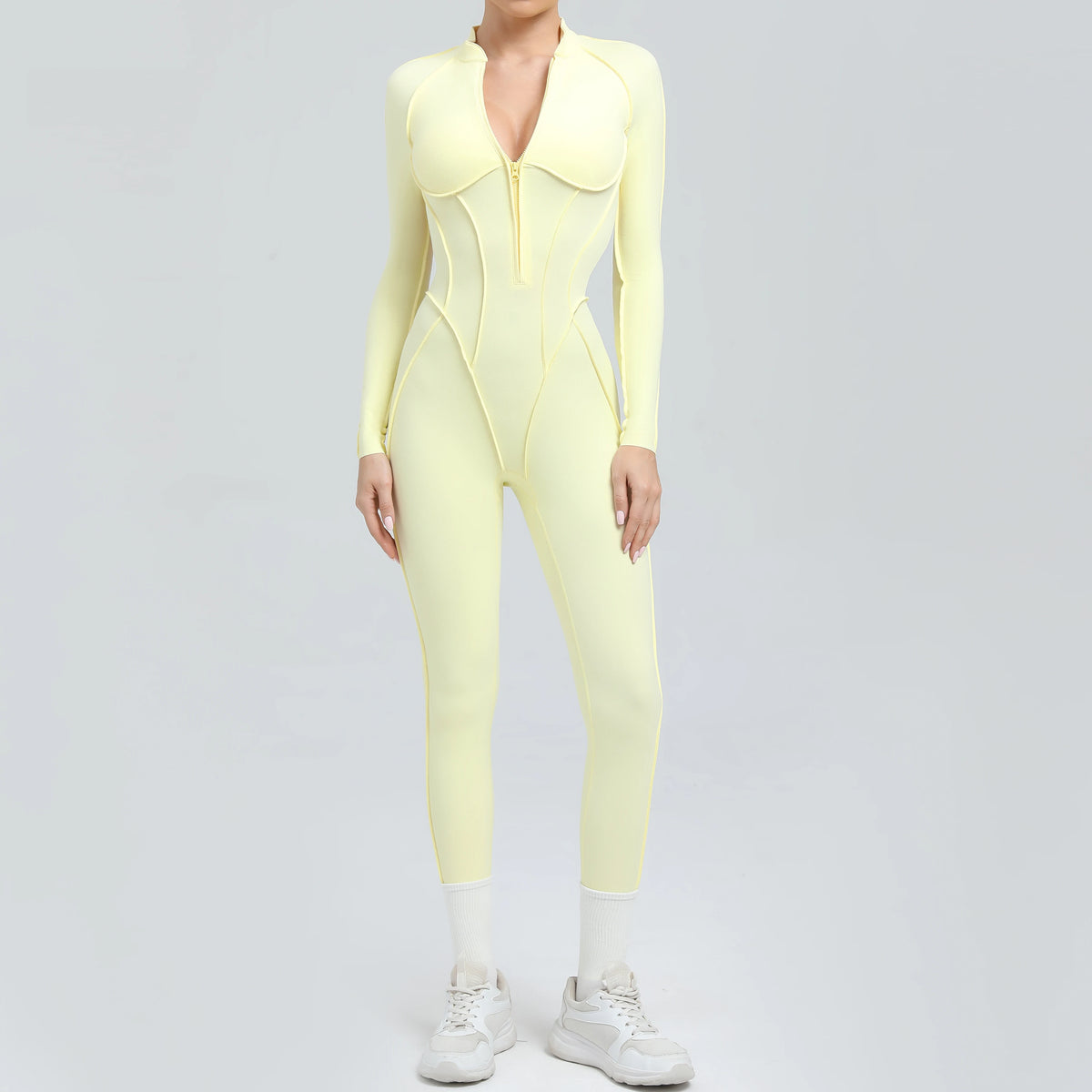 Yoga Fitness Overalls Jumpsuit Gym Stretch Leggings Jogging Anzug Top Push Up