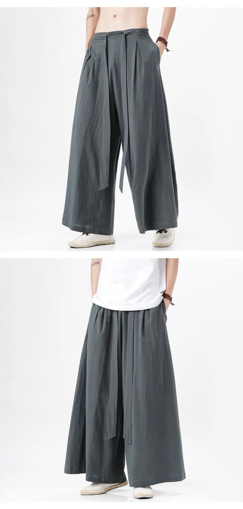 Männer Hose Haremshosen Pumphosen Pluderhosen Hosenrock Herrenrock Kilt Kimono