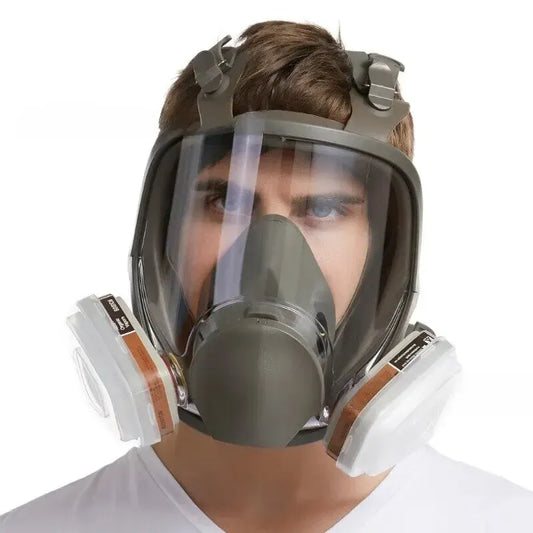 6800 Atemschutzmaske Gasmaske Vollmaske Filter Vollgesichtsschutz Anti-Beschlag